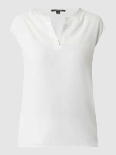 T-shirt in effen design van viscose