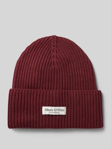 Beanie met labelpatch