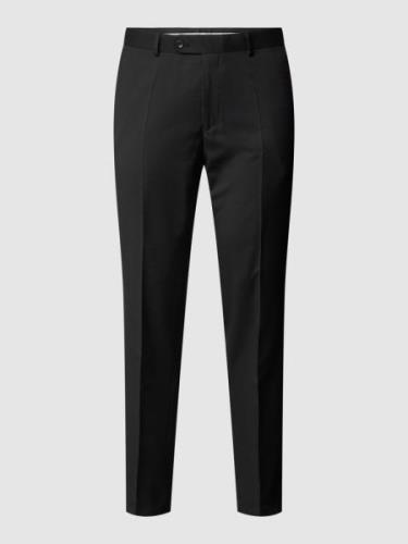 Straight fit pantalon van scheerwol, model 'STEVE'