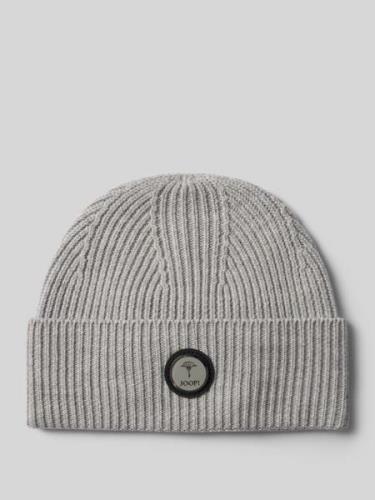 Beanie met labelbadge, model 'Feranto'