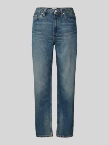 Skinny fit high waist jeans in used-look