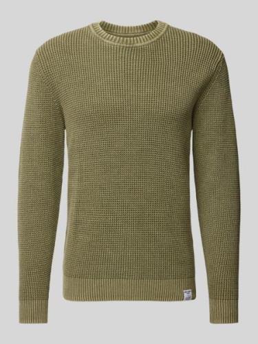 Gebreide pullover met labeldetail, model 'Maddox'