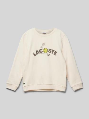 Sweatshirt met labelprint