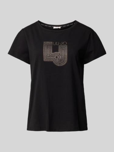 T-shirt met strass-steentjes