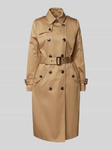 Trenchcoat met platte kraag