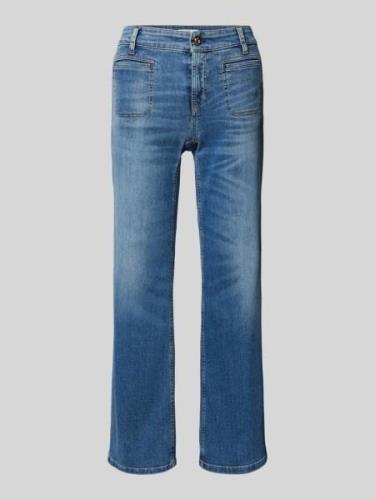 Wide leg jeans met verkort model, model 'TESS'