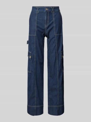 Regular fit cargojeans met hamerlus, model 'Lonie'