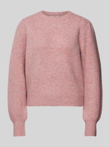 Gebreide pullover met pofmouwen, model 'Farrell'