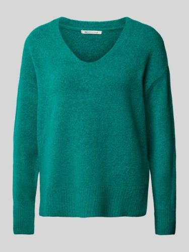 Relaxed fit gebreide pullover met V-hals