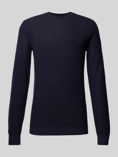 Gebreide pullover met ribboorden, model 'LUCAS'