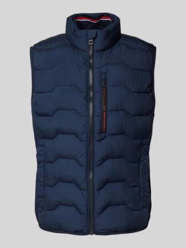 Regular fit bodywarmer met borstzak met rits