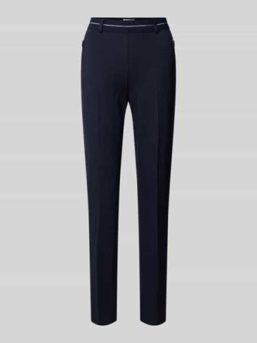 Super slim fit stoffen broek met persplooien, model 'LILLYTH'