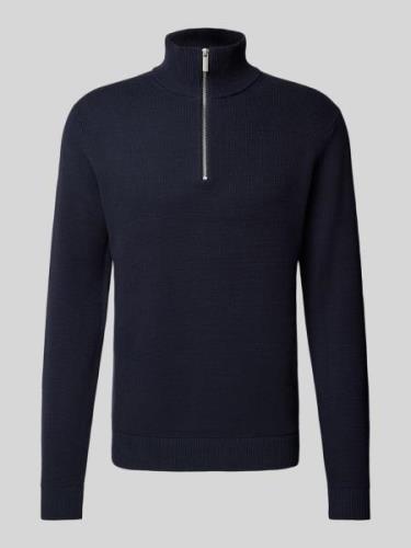 Gebreide pullover met ribboorden, model 'DANE'