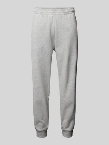 Relaxed fit sweatpants met labeldetail