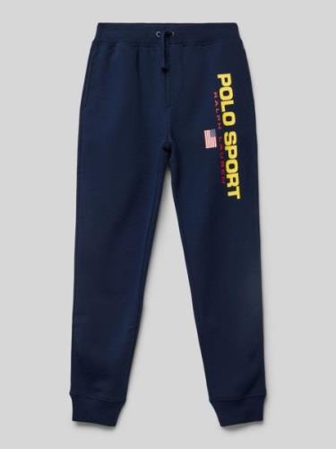 Sweatpants met labelprint