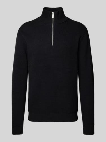 Gebreide pullover met ribboorden, model 'DANE'