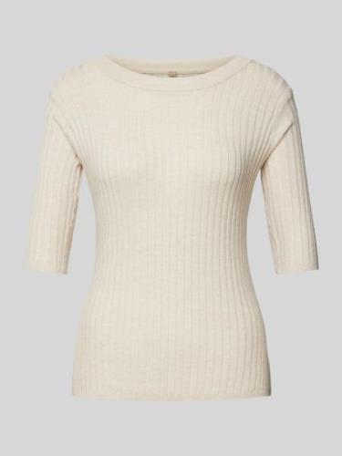 Gebreide pullover met 1/2-mouwen, model 'FETIMA'