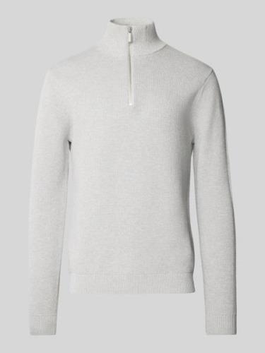 Gebreide pullover met ribboorden, model 'DANE'