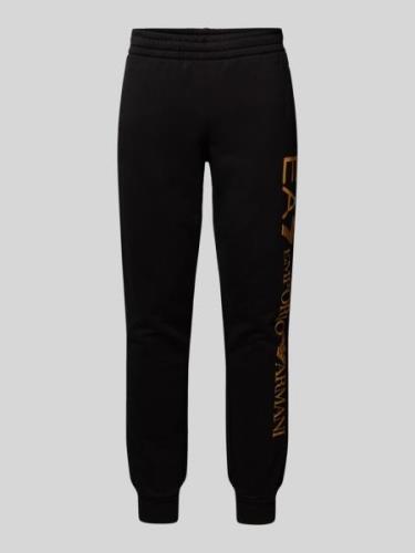 Regular fit sweatpants met elastische band