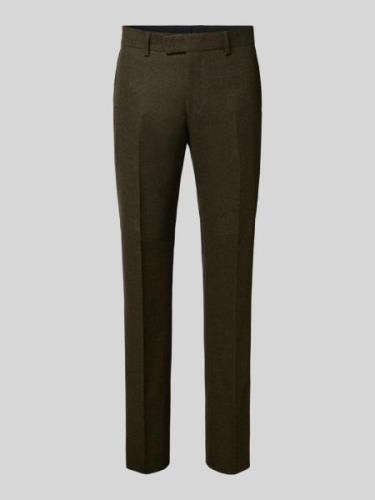 Regular fit pantalon met persplooien, model 'Tenuta'