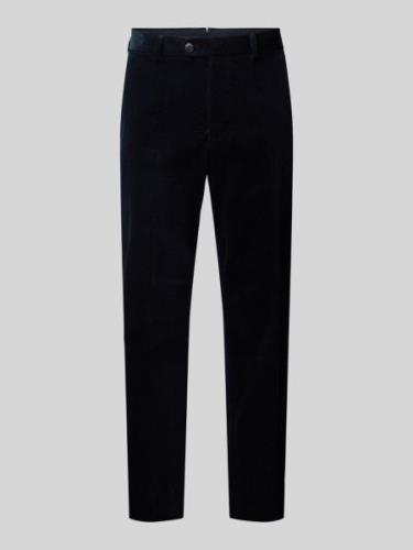 Straight leg pantalon met achterzakken