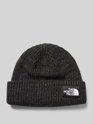 Beanie met labeldetail