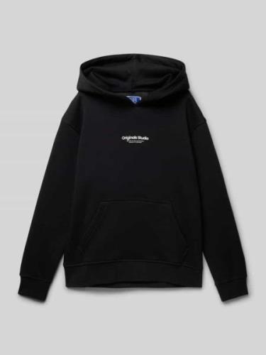 Hoodie met labelprint, model 'JORVESTERBRO'