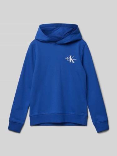 Hoodie met labelprint