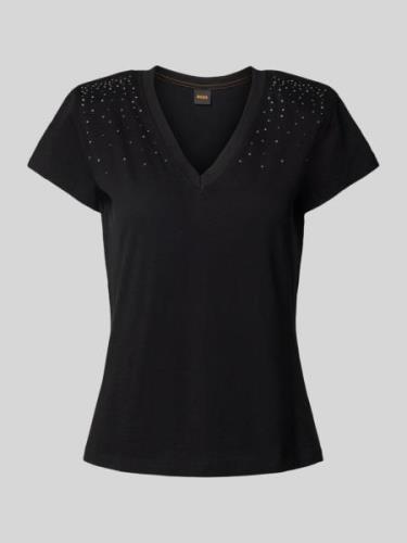 T-shirt met strass-steentjes, model 'Ecrys'