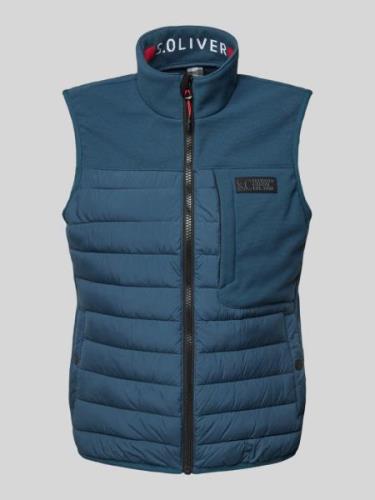 Regular fit bodywarmer met contrastdetails