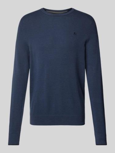 Gebreide pullover met ribboorden