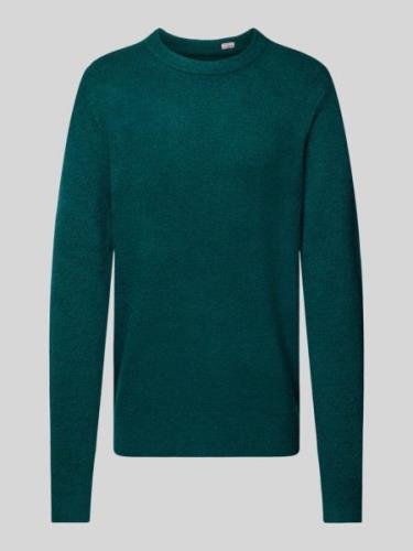 Regular fit gebreide pullover met ronde hals