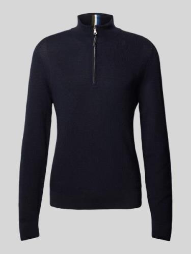 Gebreide pullover met opstaande kraag, model 'Steffen'