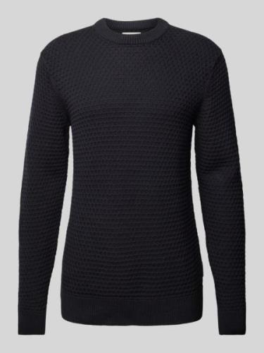 Gebreide pullover met structuurmotief, model 'Karl'