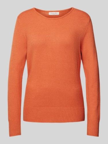 Gebreide pullover met ribboorden, model 'Aliv'