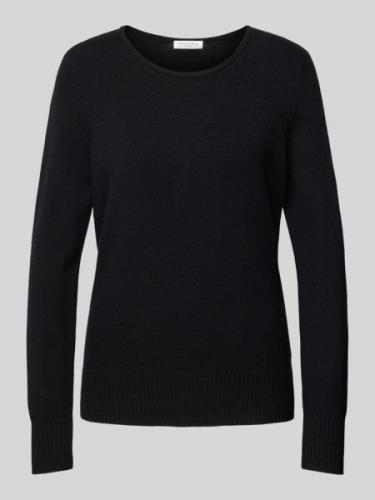 Gebreide pullover met ribboorden, model 'Aliv'