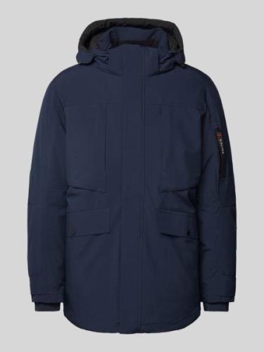 Regular fit parka met afneembare capuchon en waterafstotende functie