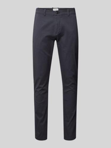 Slim fit chino met achterzakken