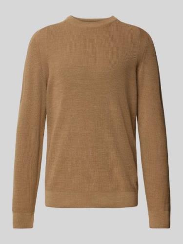 Gebreide pullover met labeldetail, model 'ROY'