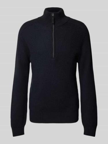 Gebreide pullover met opstaande kraag, model 'FINTO'