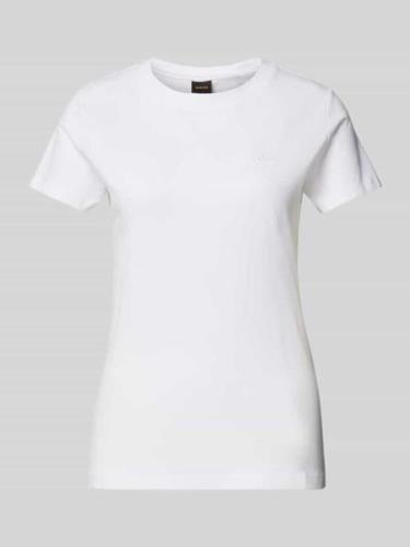 T-shirt met labelstitching, model 'Esogo'