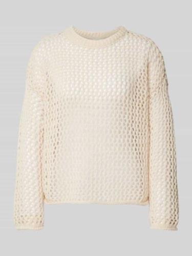 Gebreide pullover met ronde hals, model 'JUDEY'