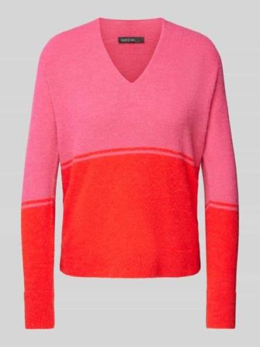 Gebreide pullover met V-hals