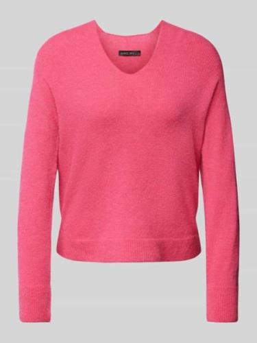 Gebreide pullover met V-hals