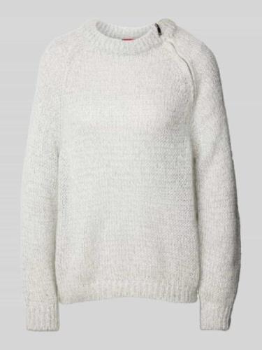 Gebreide pullover met ronde hals, model 'PARIDE'