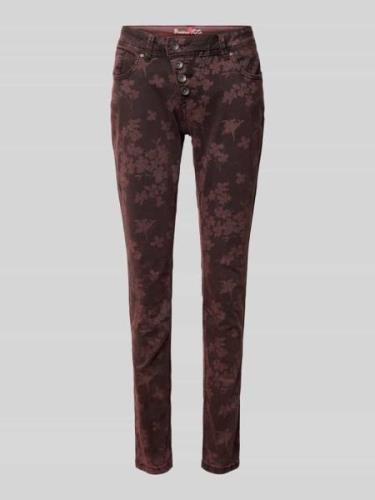 Skinny fit broek met verkort model, model 'Malibu'