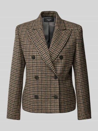 Slim fit blazer van scheerwolmix, model 'NAUSICA'