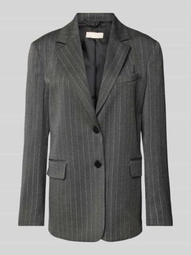 Regular fit lange blazer met viscose