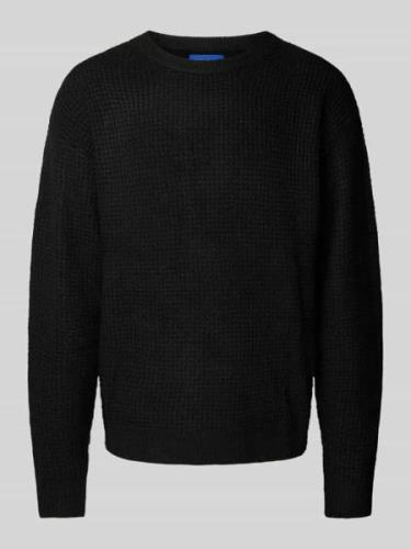 Gebreide pullover met structuurmotief, model 'OLLIE'