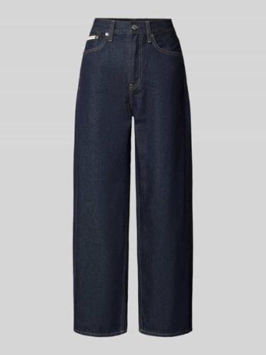 Wide leg jeans in 5-pocketmodel, model 'BARREL'